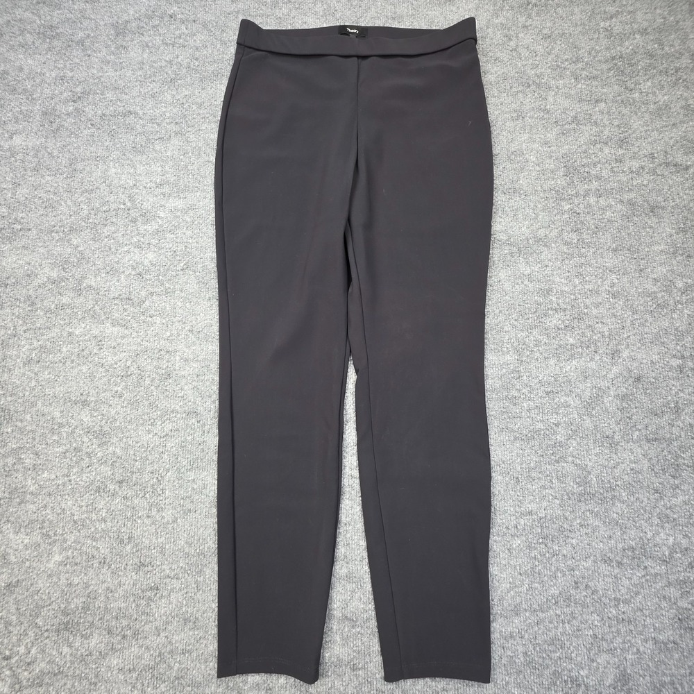 Theory Adbelle High-Waist Ponte Leggings Women's Large Black